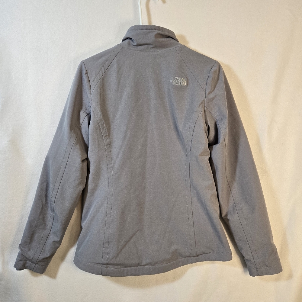 The North Face WINDWALL Full Zip Gray Jacket Lined‎ Sz Small Excellent Condition - Picture 2 of 13